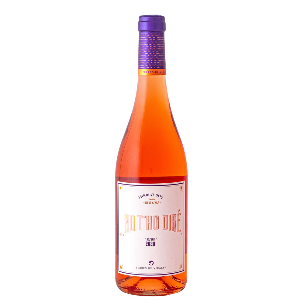 Ampolla de vi rosat del Priorat NO T'HO DIRÉ 2020 Terres de Vidalba